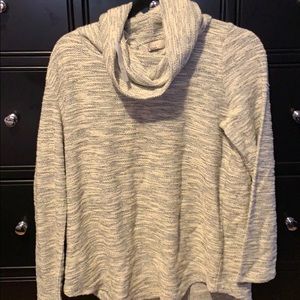 Loft funnel neck top